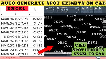 How to create SPOT HEIGHTS in AutoCAD || #autocad Complete video