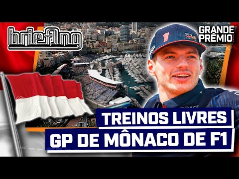 🔴TREINOS F1 2023 EM MÔNACO HOJE: VERSTAPPEN 1º, SAINZ NO MURO | Briefing