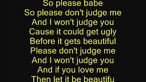 Chris Brown Dont Judge Me Lyrics on Screen