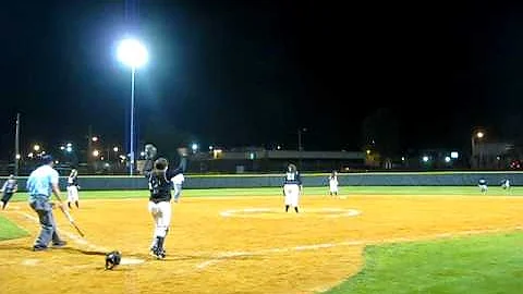 Hannah Layne Marion County hit against Notre Dame ...