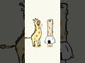 モノマネチャレンジ🦒 #animation #shortanime #アニメ#animals