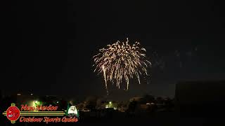 The Night Santa Fe Blended Pixels and Pyrotechnics