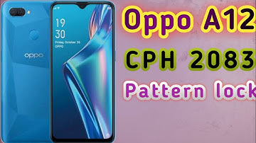 Oppo A12 Cph2083 Pattern lock