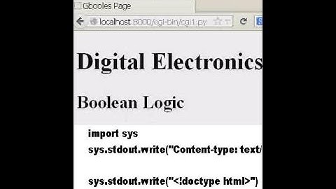 Python CGI Server  Made simple