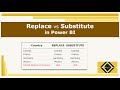 Replace vs Substitute | Interview Question | DAX | Power BI