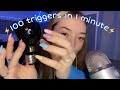 ASMR 100 Triggers in 1 Minute!⚡️