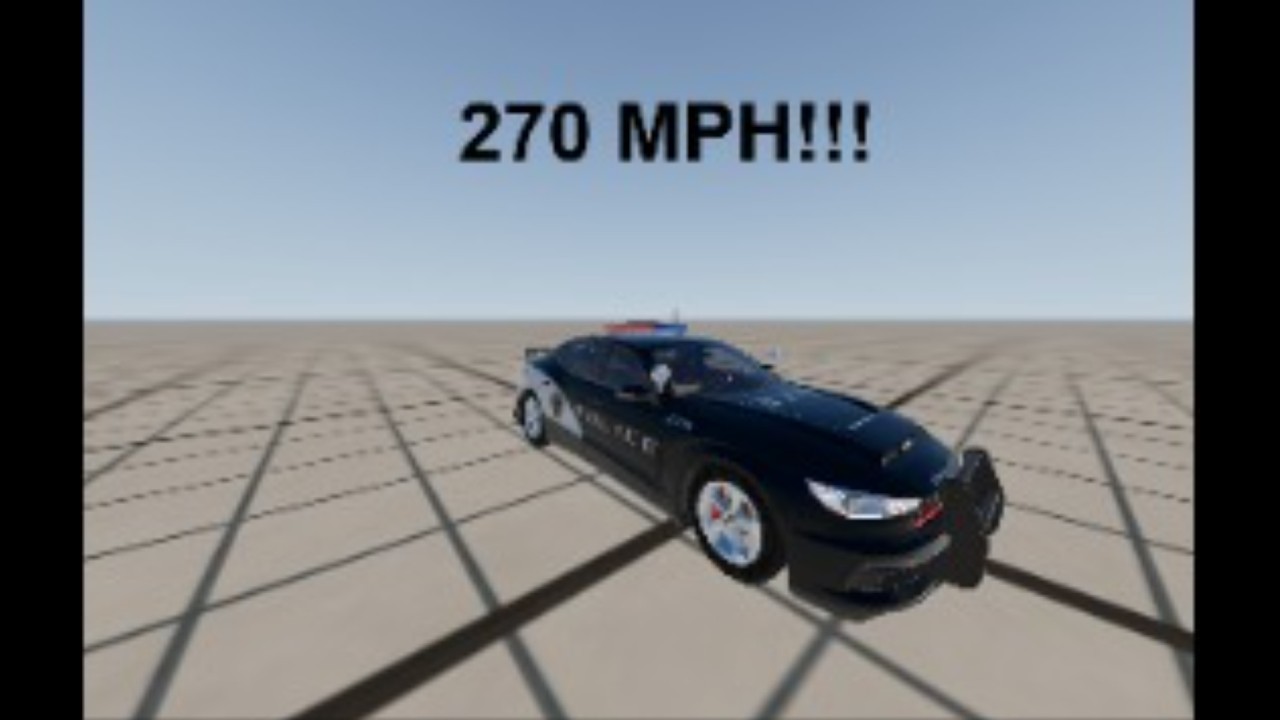 I made a Fast BeamNG Cop Car (then crashed it!)