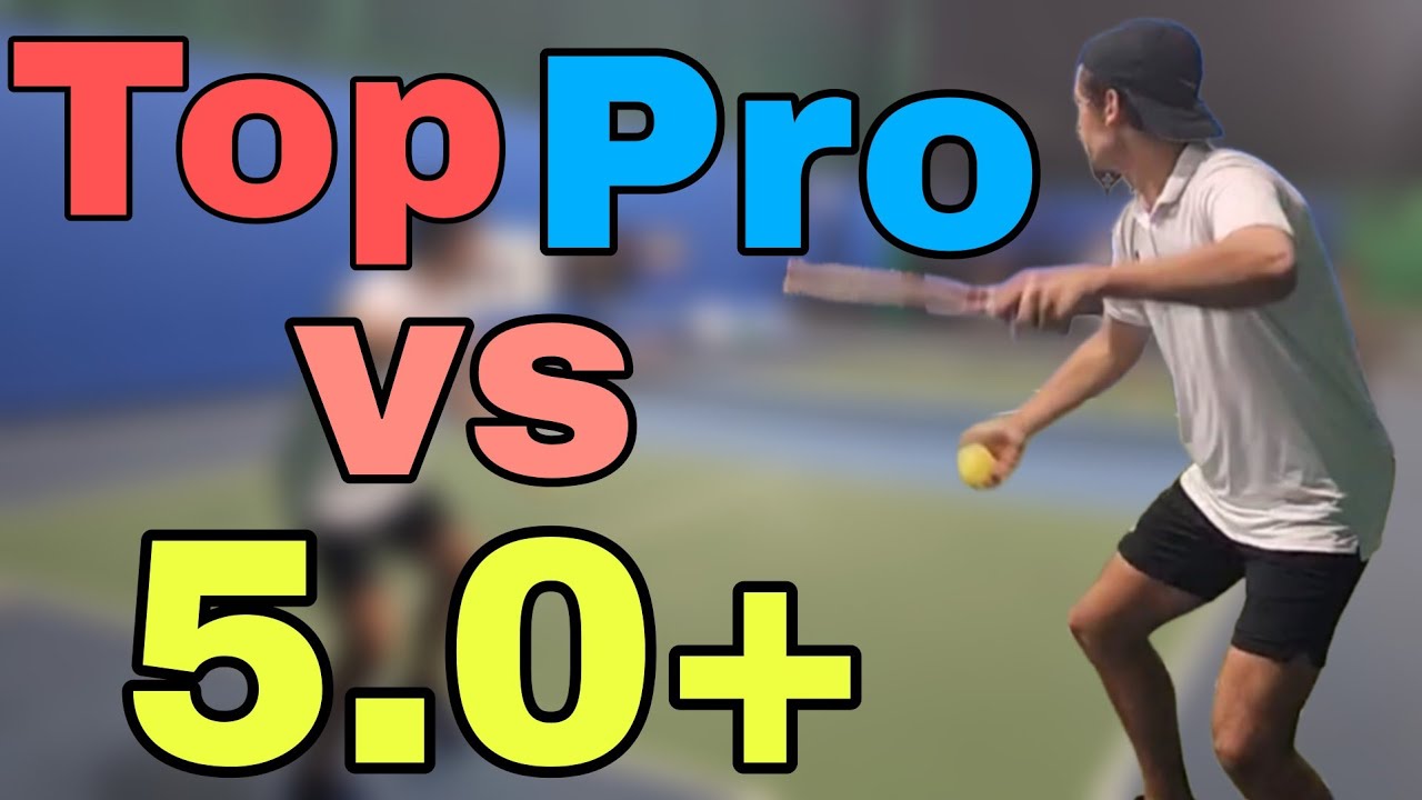 Top Pros vs 5.5+ Pickleball Men's Doubles Rec Game