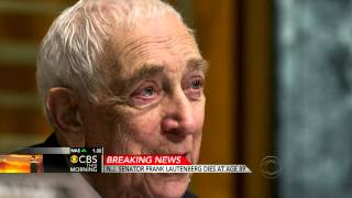 Sen. Frank Lautenberg dies at 89