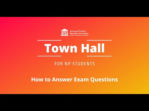 Town Hall for NP Students: How to pass your NP boards