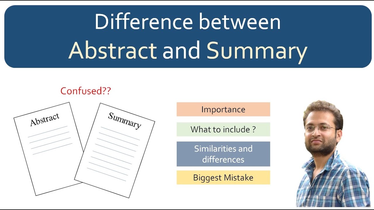 difference between abstract and summary in thesis