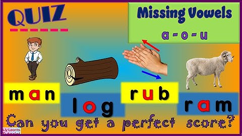 Can You Get a Perfect Score? || MISSING LETTER  ||  Medial Vowels  A - O - U  || Liy Learns Tutorial