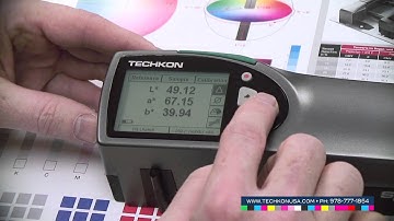 Techkon: SpectroDens - funkciji CIE Lab and Lab krog