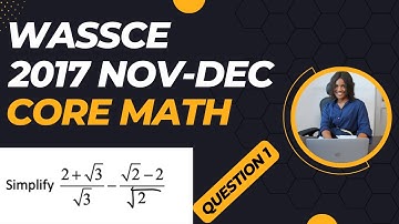WASSCE 2017 Nov-Dec Core Math Theory Q1