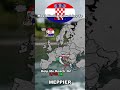 Most Similiar Countries To Croatia 🤔#mapping #map #history #geography #europe #shorts #meme #croatia