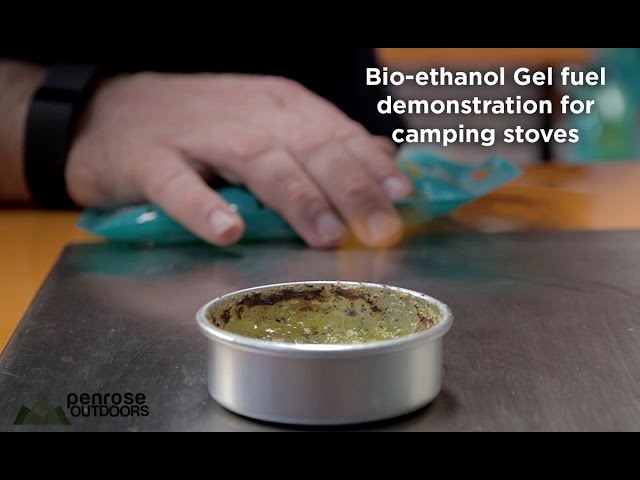 Bio-ethanol gel demonstration for camping stoves 