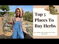 Top 5 places to buy herbs