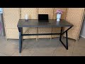 HSH Industrial Home Office Desk, Sturdy and Solid! Modern Design and Easy to Assemble!