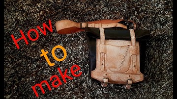 Сумка из кожи своими руками. How to make Leather Messenger Bag