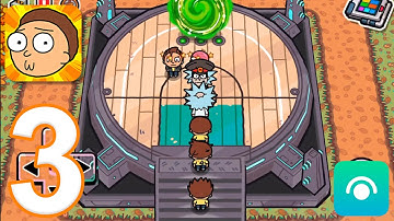 Pocket Mortys - Gameplay Walkthrough Part 3 - Badge 3 (iOS, Android)