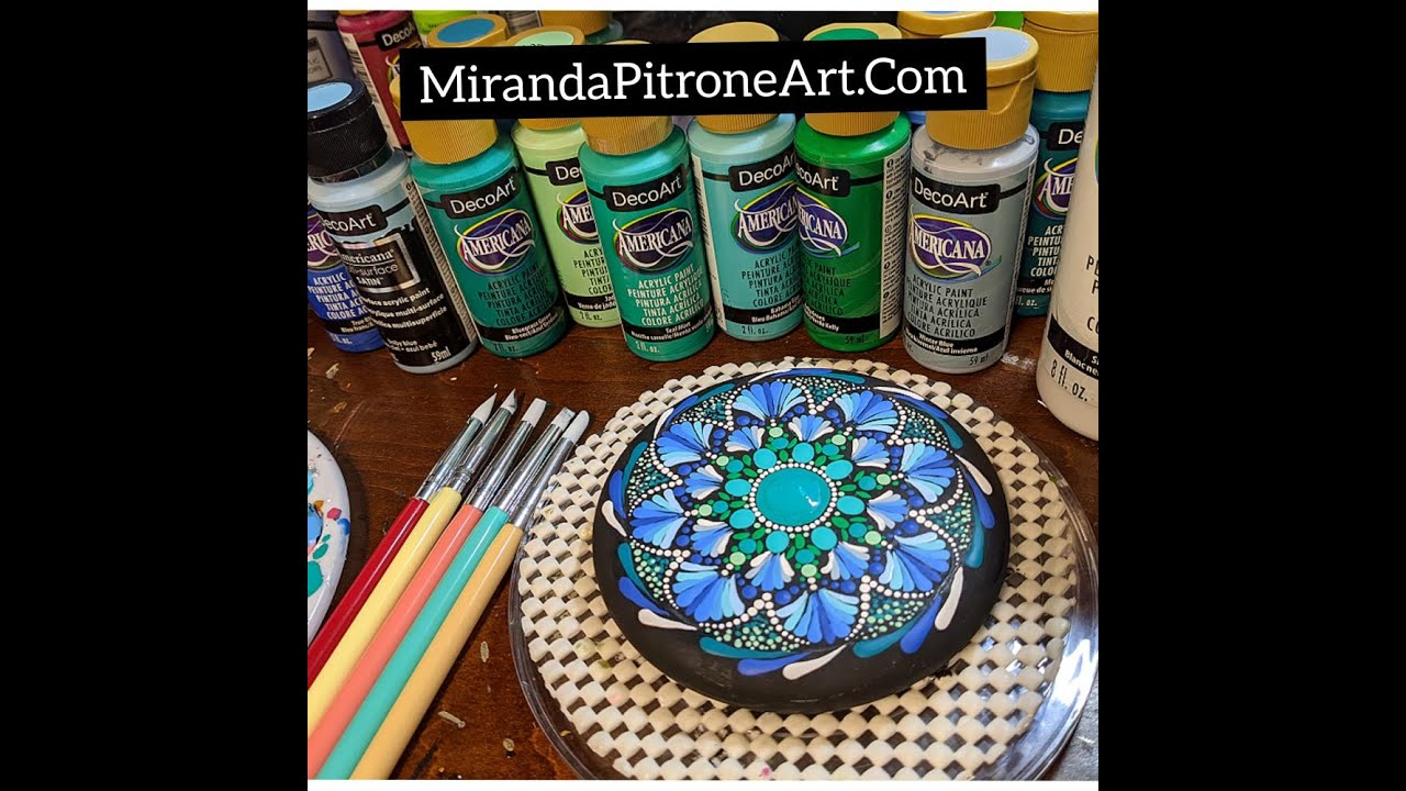 How to paint Mandalas Using the Silicone tools ~ Dotting with