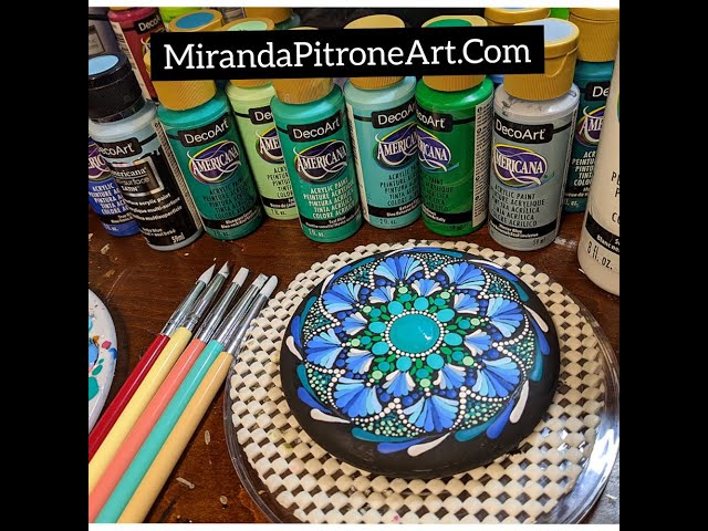 How to paint Mandalas Using the Silicone tools ~ Dotting with Miranda  Pitrone Art 