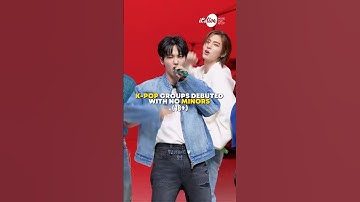 Kpop groups debuted with no minors?😳 #kpop #shortsfeed #shorts #fyp