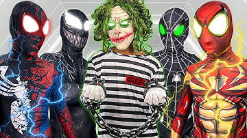 TEAM SPIDER-MAN vs BAD GUY TEAM || LIVE ACTION STORY 7