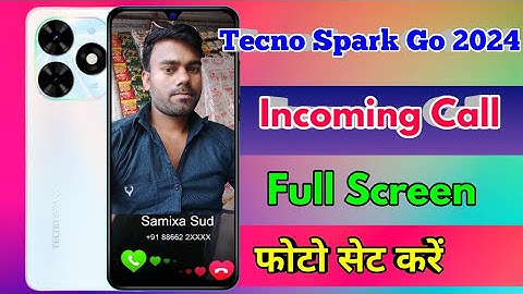 tecno spark go 2024 call photo setting, tecno spark go 2024 incoming call photo setting