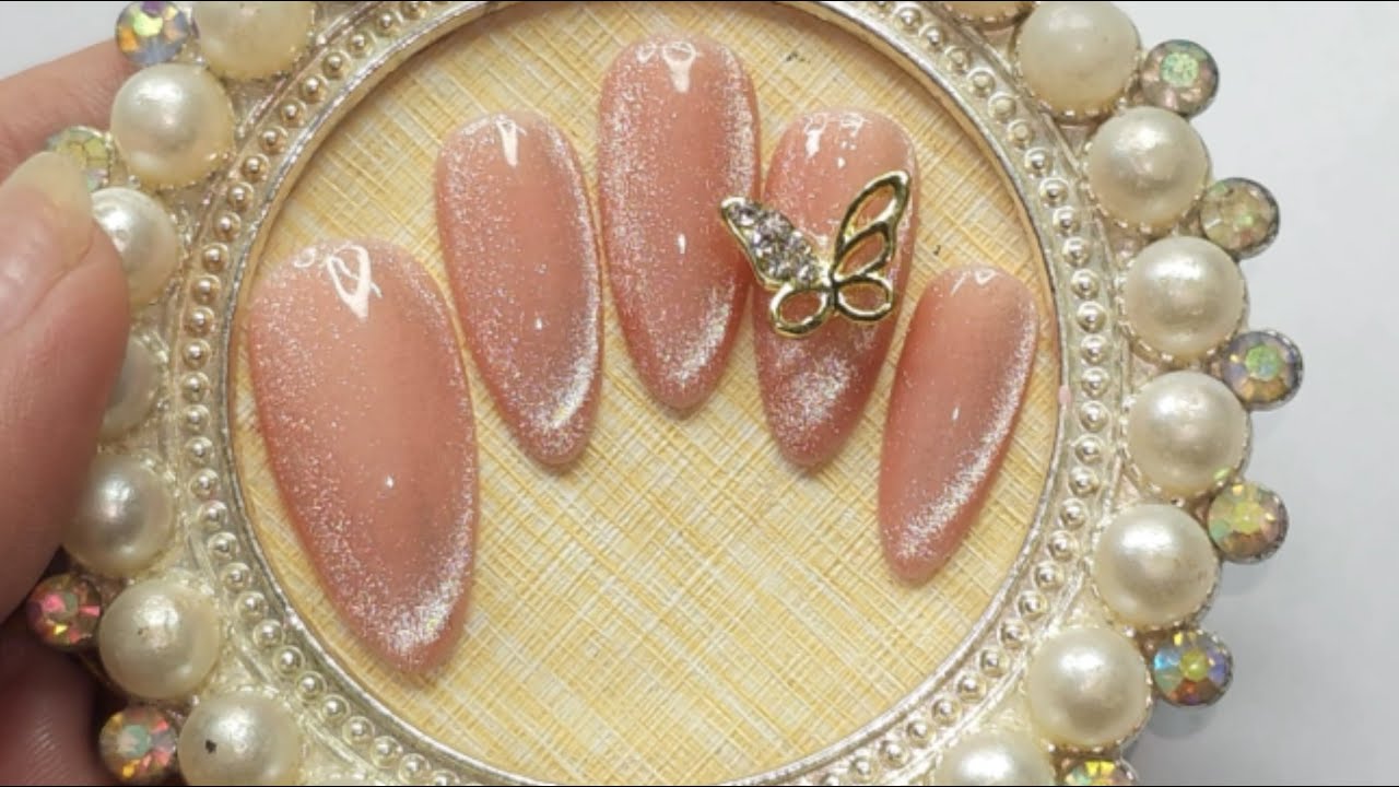 step by step cat eye press on nails design for beginners