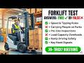 Forklift test answers true or false 2026 complete 
