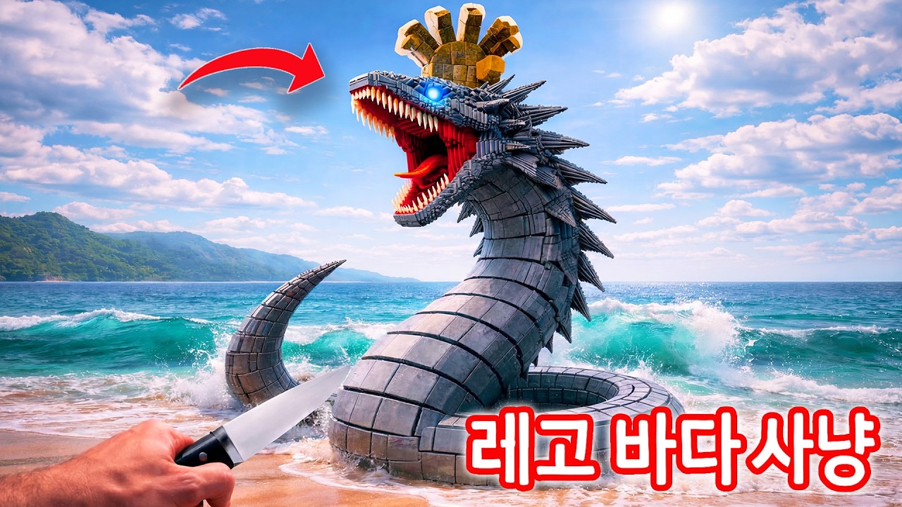 Happy New Year 2026 ✨ 버려진 손 바다 괴물을 발견했다 🌊 ASMR 레고 영상 해산물 애호가들을 위한