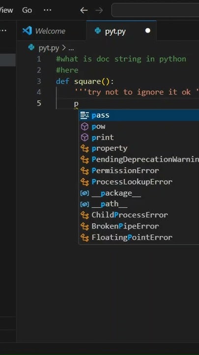 What is Doc string in python || python series - YouTube