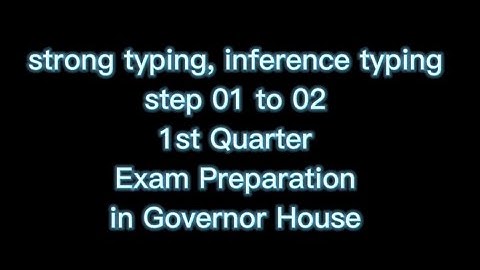 strong typing, inference typing | step 01 to 02 || governor house exam preparation#typescript #paper