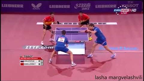 Wang Liqin Zhou Yu vs Alexey Liventsov Mikhail Paykov (WTTC 2013)
