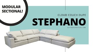 The Stephano Modular Sectional: Cloud Couch Dupe Canada 💛 Wealth