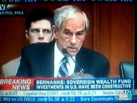 Ron Paul Schools Bernanke on Economics 101