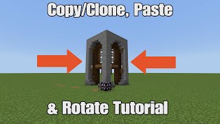 How To Copy, Paste And Rotate In Minecraft