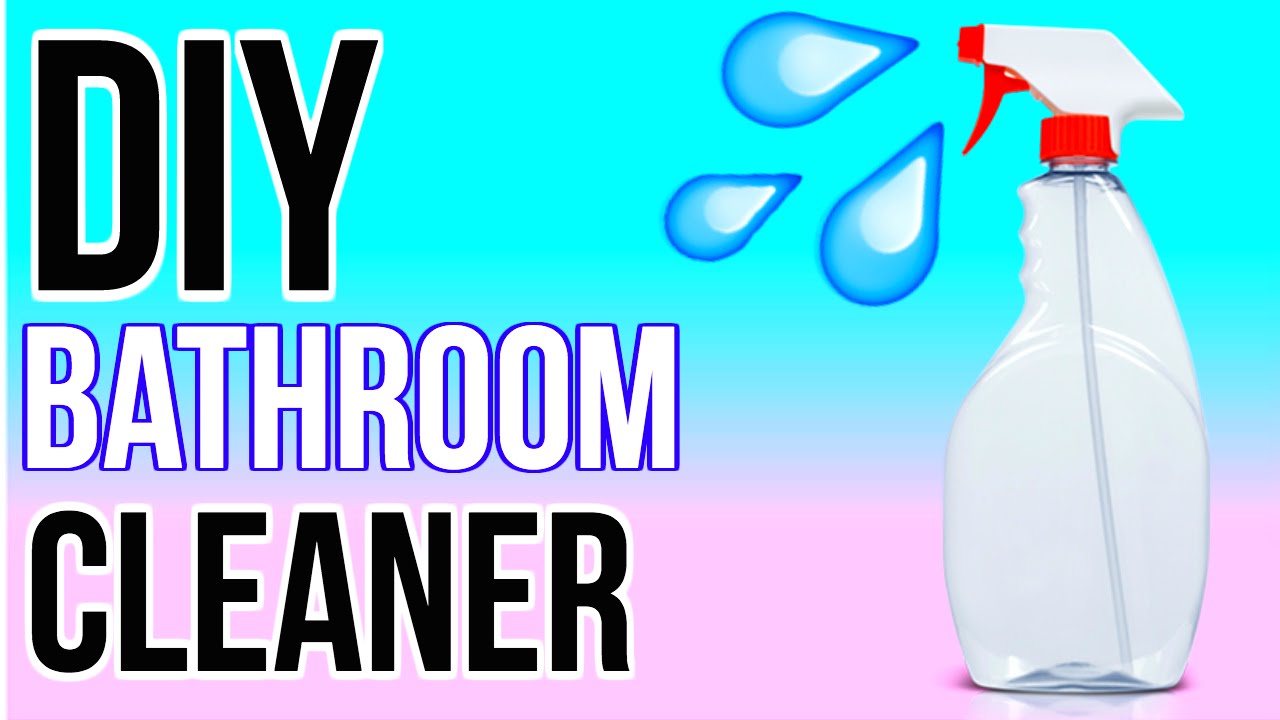 DIY NATURAL BATHROOM CLEANER! YouTube