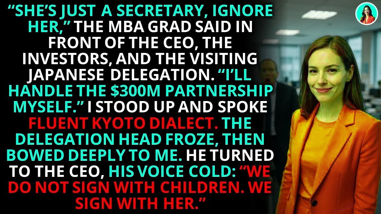 Secretary Outsmarts Arrogant VP with Kyoto Dialect in $300M Deal | Corporate Revenge