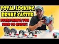 Total Lock Casters - Operations and Benefits of a Total Locking Caster Brake VS a Standard Brake