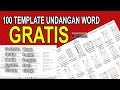 100 template gratis undangan word