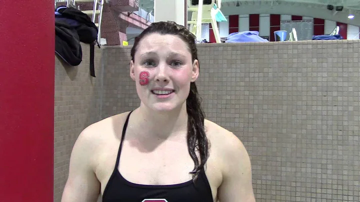 Kayla Brumbaum, after NC State-UNC dual meet