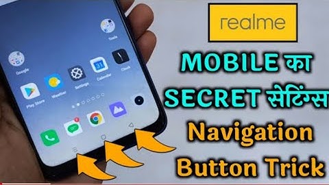 How To Hide Navigation Buttons Realme Smartphone | Realme Mobile new Secret Settings