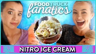 Nitrogen Ice Cream Challenge  Food Truck Fanatics W The Merrell Twins