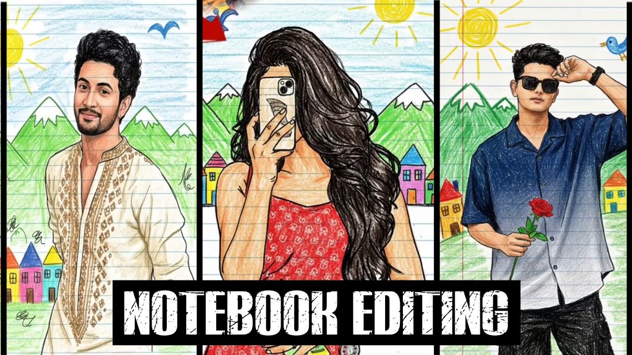 🔥 Instagram Trending Note Book Drawing Gemini Photo Editing | Gemini Photo Editing