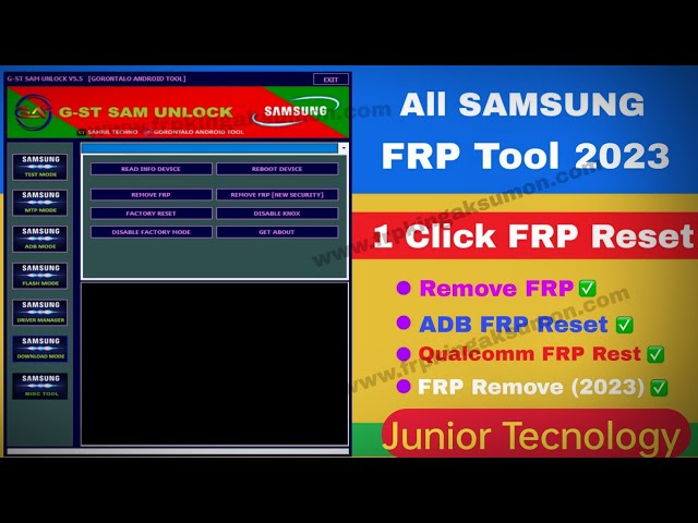 G-ST SAM UNLOCK V5.5, All Samsung Frp Free Tool