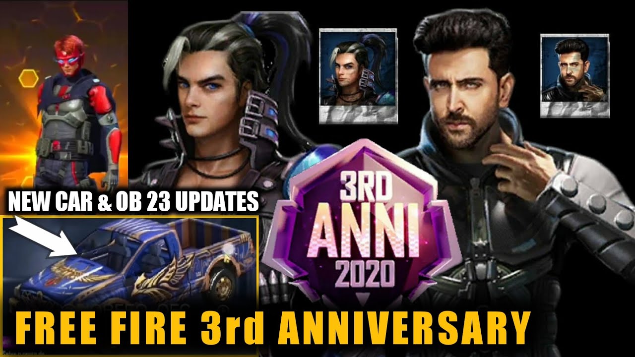 Free Fire New Events Free Fire New Updates Ff 3rd Anniversary Free Fire Ob 23 Updates Today