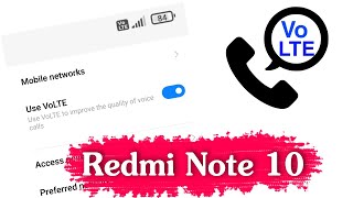 How to Enable VOLTE in Redmi Note 10 | Redmi Note 10 me VOLTE Enable Kaise Kare
