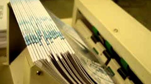 BOURG BSTD TWIN AUTOMATED SQUARE EDGE COLLATOR BOOKLETMAKER TEST 2